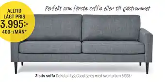 Mio 3-sits soffa erbjuda