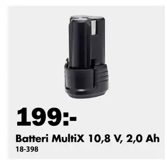 Biltema Batteri MultiX 10,8 V, 2,0 Ah erbjuda