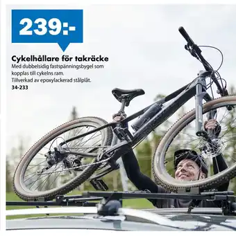 Biltema Cykelhållare för takräcke erbjuda