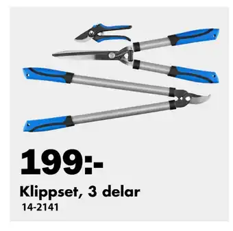 Biltema Klippset, 3 delar erbjuda