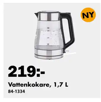 Biltema Vattenkokare, 1,7 L erbjuda