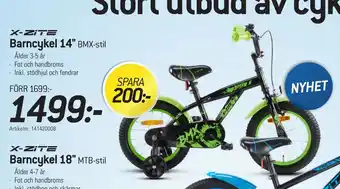 thansen Barncykel 14 erbjuda