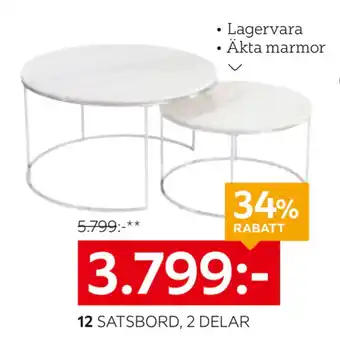 XXXLutz SATSBORD, 2 DELAR erbjuda