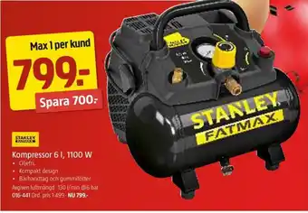 Jula Kompressor 6 I, 1100 W erbjuda