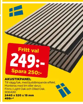 Jem&Fix AKUSTIKPANEL erbjuda