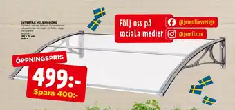 Jem&Fix ENTRÉTAK HELSINGBORG erbjuda