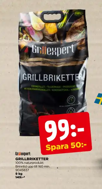 Jem&Fix GRILLBRIKETTER erbjuda