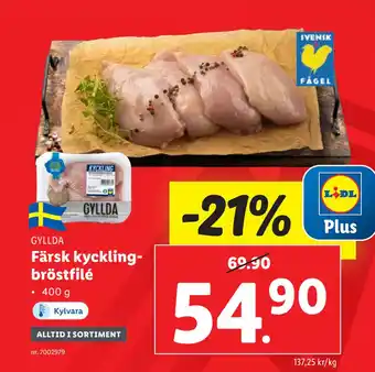 Lidl Färsk kycklingbröstfilé erbjuda