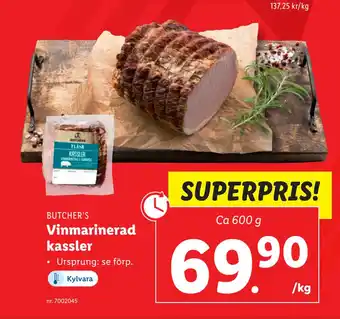Lidl Vinmarinerad kassler erbjuda