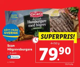 Lidl Scan Högrevsburgare erbjuda