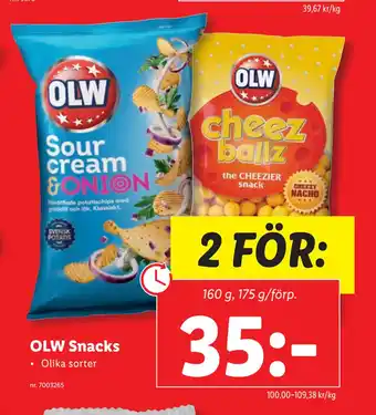 Lidl OLW Snacks erbjuda