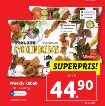 Weekly kebab