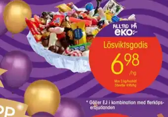 EKO lösviktsgodis erbjuda