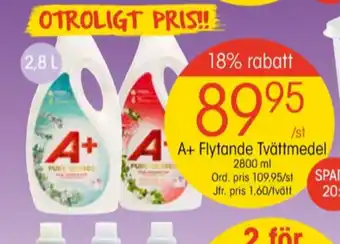 A+ tvättmedel flytande