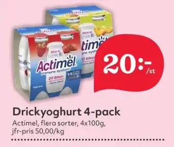 Hemköp Actimel drickyoghurt erbjuda