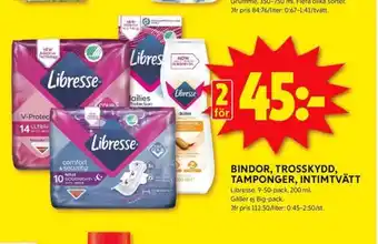 ICA Kvantum Libresse bindor erbjuda