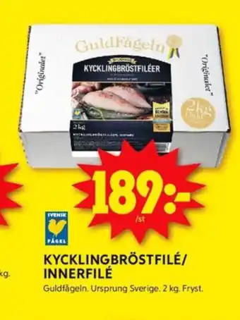 ICA Kvantum Guldfågeln kycklingbröstfilé erbjuda