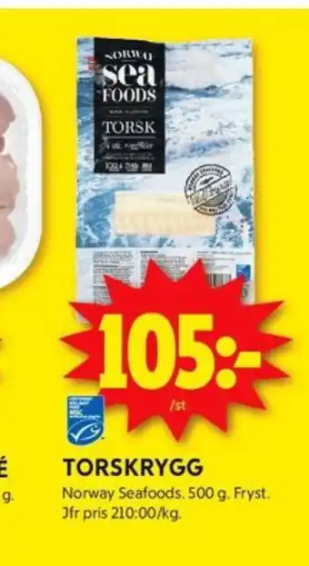 ICA Kvantum Norway sea foods torskfilé erbjuda