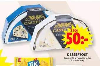 ICA Maxi Castello dessertost erbjuda