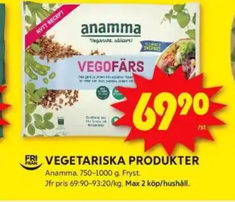 ICA Kvantum Anamma gott & grönt vegofärs erbjuda