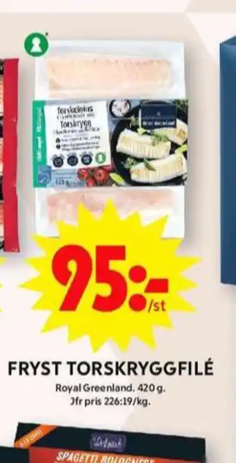 ICA Maxi Royal greenland torskfilé erbjuda