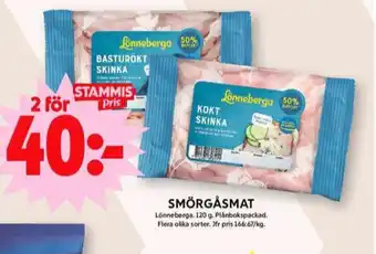 ICA Maxi Lönneberga skinka erbjuda
