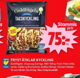 ICA Kvantum Guldfågeln tacokyckling erbjuda