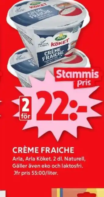 ICA Kvantum Arla köket crème fraiche erbjuda