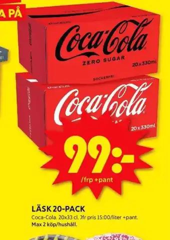 ICA Kvantum Coca cola läskedryck erbjuda