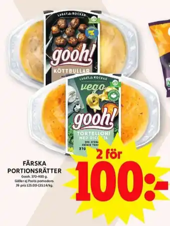 ICA Maxi Gooh färdigrätter erbjuda