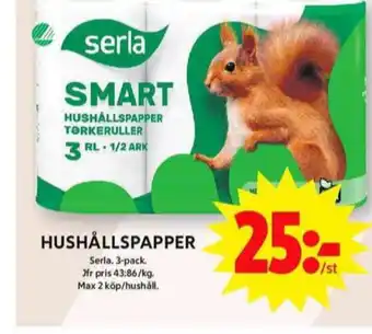 ICA Maxi Smart hushållspapper erbjuda