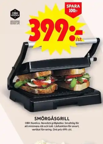 ICA Maxi Obh nordica smörgåsgrill erbjuda