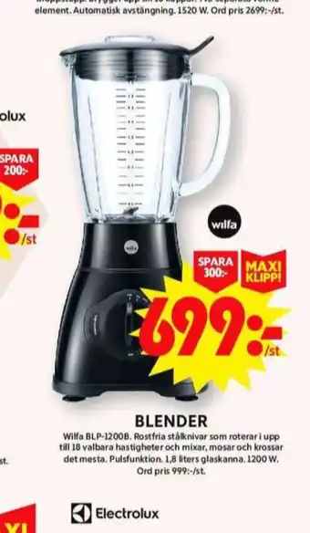 ICA Maxi Wilfa blender erbjuda