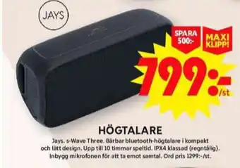 ICA Maxi Jays högtalare erbjuda