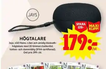 ICA Maxi Jays högtalare erbjuda