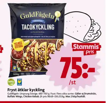 ICA Nära Guldfågeln tacokyckling erbjuda