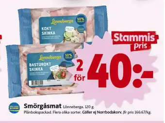 ICA Nära Lönneberga skinka erbjuda