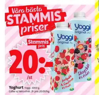 ICA Supermarket Yoggi yoghurt erbjuda