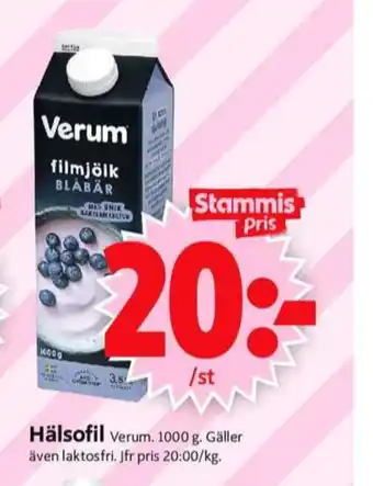 ICA Supermarket Verum filmjölk erbjuda