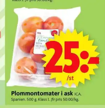 ICA Supermarket Ica plommontomater erbjuda