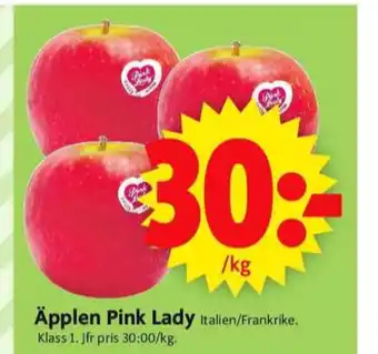 ICA Supermarket Pink lady äpplen erbjuda