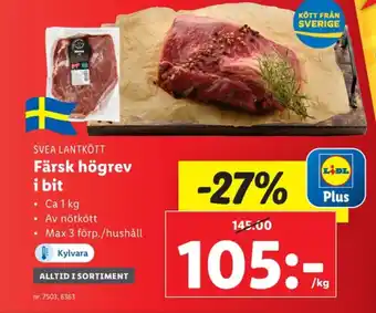 Lidl Svea lantkött högrev erbjuda
