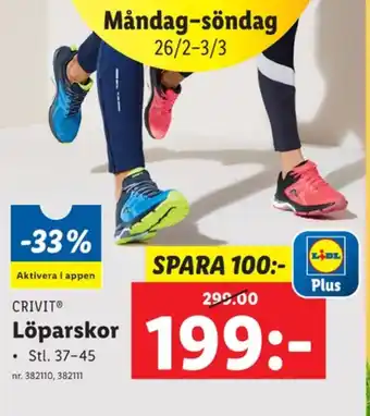 Lidl Crivit träningssko erbjuda