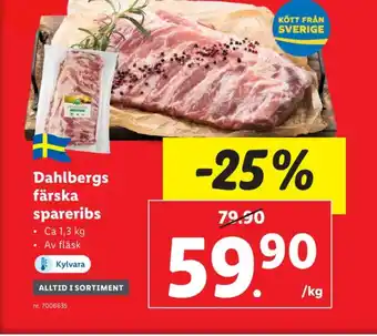Lidl Dahlbergs spareribs erbjuda