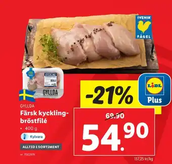 Lidl Gyllda kycklingbröstfilé erbjuda