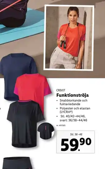 Lidl Crivit träningströja erbjuda