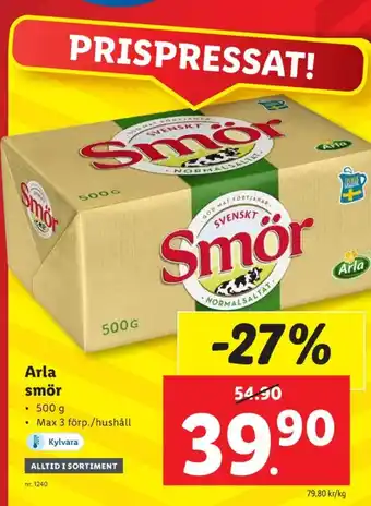 Lidl Svenskt smör erbjuda