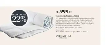 Seng Varnamo täcke erbjuda