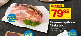 City Gross Plommonspäckad fläskstek erbjuda