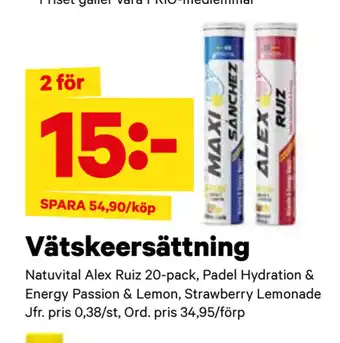 City Gross Vätskeersättning erbjuda